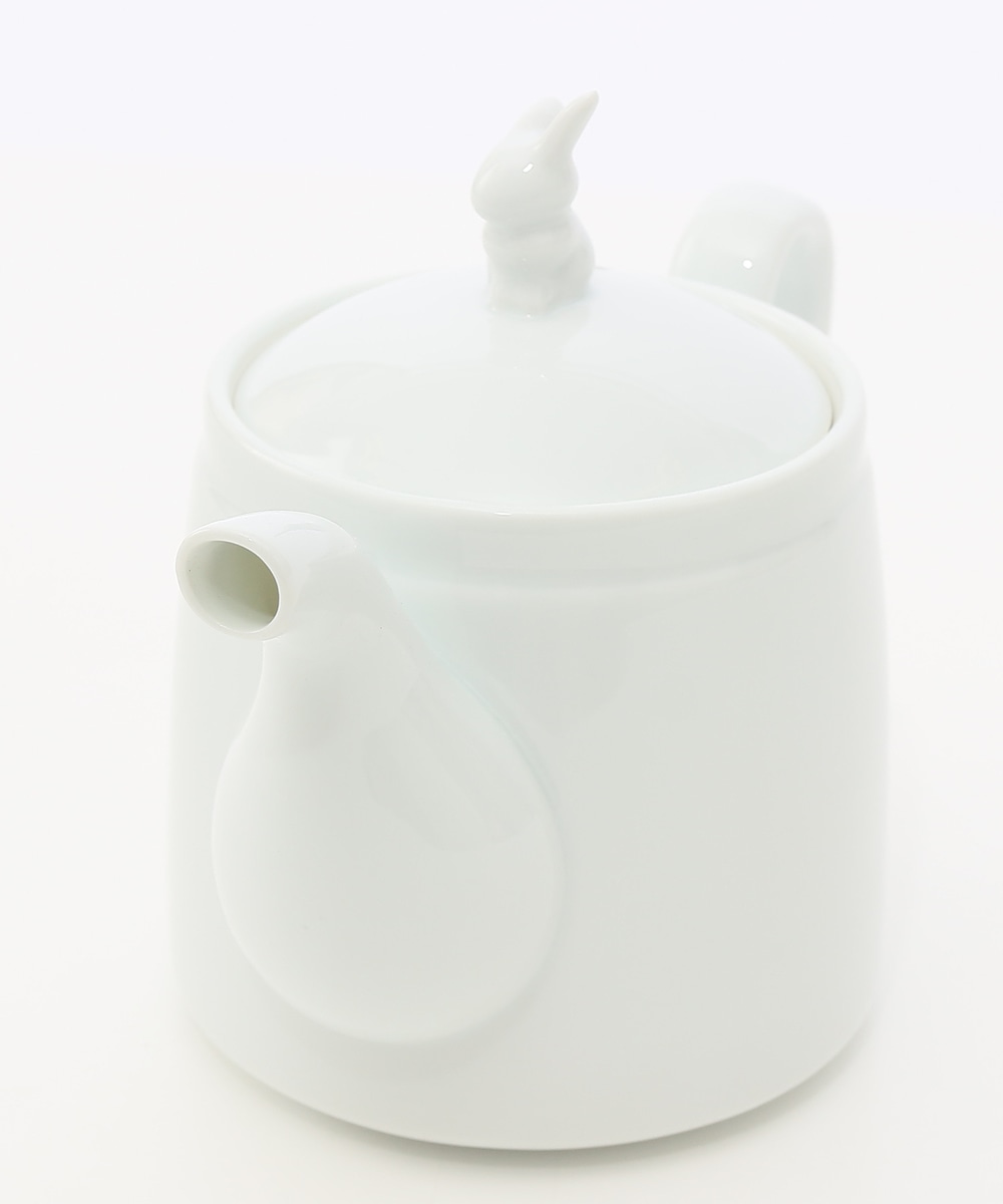 Hasami Grilled Rabbit Motif Tea Strainer Pot
